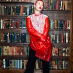 Dancer SunKim wearing top by Oxygene us, pants by ears of buddha and headdress by bhavyaainy