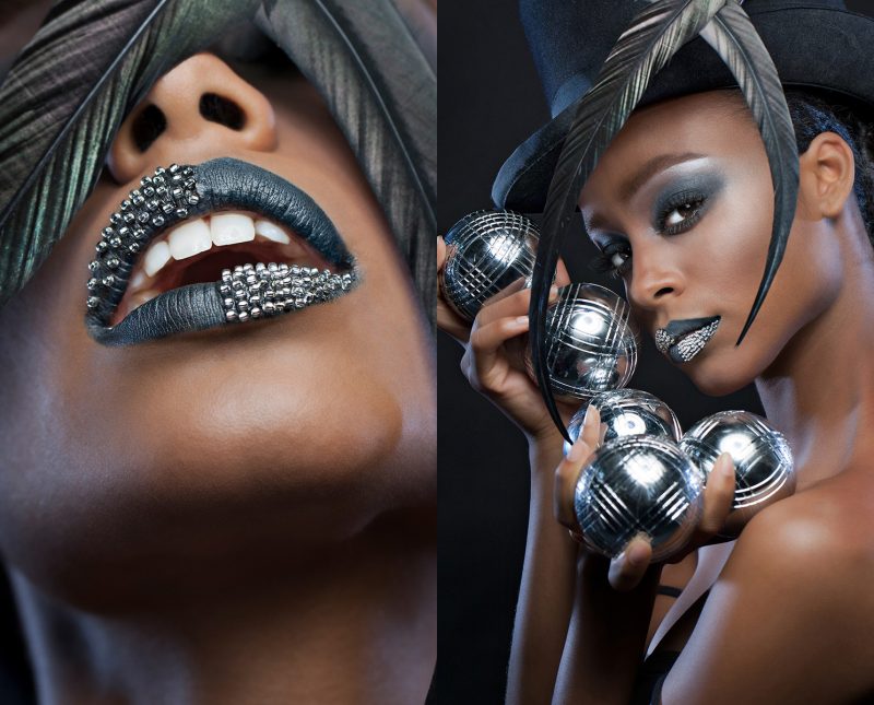 Conceptual-Beauty-Woman-Metallic-blacklips